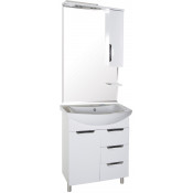 Комплект мебели для ванной АСБ-Мебель Мессина 9892/17561/9887 70 белый