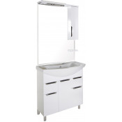 Комплект мебели для ванной АСБ-Мебель Мессина 9621/15458/9615 80/3 белый