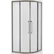 Душевой уголок Cezares Relax RELAX-304-R-2-100-C-GM 100x100 оружейная сталь/прозрачное