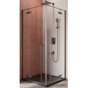 Душевой уголок Cezares Liner LINER-A-2-90-C-GM 90x90 оружейная сталь/прозрачное