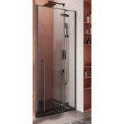 Душевая дверь Cezares Liner LINER-B-12-90-C-NERO-R 90 черный матовый/прозрачное