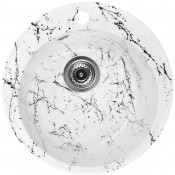 Мойка для кухни Wisent WА05-12 D47.5 бело-черный мрамор