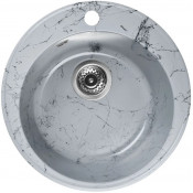 Мойка для кухни Wisent WА05-16 D47.5 серо-черный мрамор