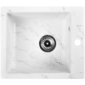 Мойка для кухни Wisent WА10-10 41x48 бело-серый мрамор