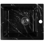 Мойка для кухни Wisent WА10-11 41x48 черно-белый мрамор