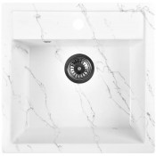 Мойка для кухни Wisent WА11-10 51x50.5 бело-серый мрамор