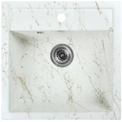 Мойка для кухни Wisent WА11-13 51x50.5 бело-золотой мрамор