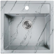 Мойка для кухни Wisent WА11-16 51x50.5 серо-черный мрамор