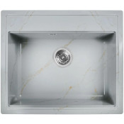 Мойка для кухни Wisent WА12-15 59.5x51.5 серо-золотой мрамор