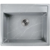 Мойка для кухни Wisent WА12-17 59.5x51.5 серо-белый мрамор