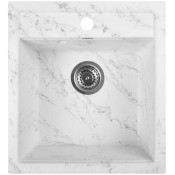 Мойка для кухни Wisent WА45-10 45x50 бело-серый мрамор