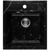 Мойка для кухни Wisent WА45-11 45x50 черно-белый мрамор