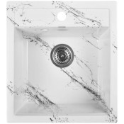 Мойка для кухни Wisent WА45-12 45x50 бело-черный мрамор