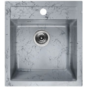 Мойка для кухни Wisent WА45-16 45x50 серо-черный мрамор