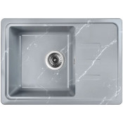 Мойка для кухни Wisent WB15-17 62x43.5 серо-белый мрамор