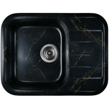 Мойка для кухни Wisent WВ20-14 60x45.5 черно-золотой мрамор