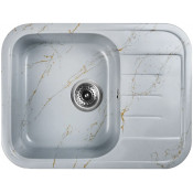 Мойка для кухни Wisent WВ20-15 60x45.5 серо-золотой мрамор
