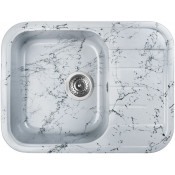 Мойка для кухни Wisent WВ20-16 60x45.5 серо-черный мрамор