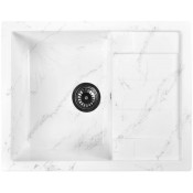 Мойка для кухни Wisent WВ22-10 65x50 бело-серый мрамор