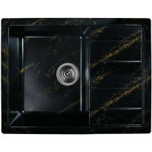 Мойка для кухни Wisent WВ22-14 65x50 черно-золотой мрамор