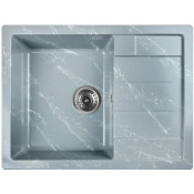 Мойка для кухни Wisent WВ22-17 65x50 серо-белый мрамор