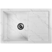 Мойка для кухни Wisent WВ27-10 76x51 бело-серый мрамор