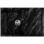 Мойка для кухни Wisent WВ27-11 76x51 черно-белый мрамор