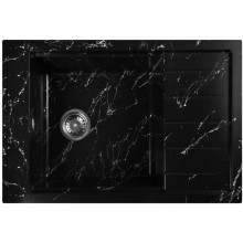 Мойка для кухни Wisent WВ28-11 78x51 черно-белый мрамор