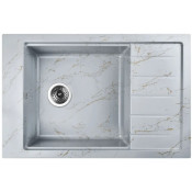 Мойка для кухни Wisent WВ28-15 78x51 серо-золотой мрамор