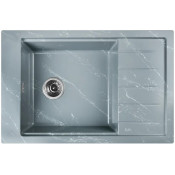 Мойка для кухни Wisent WВ28-17 78x51 серо-белый мрамор