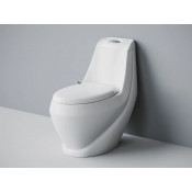 Унитаз моноблок Badenbecher, крышка микролифт, белый, 8616AW