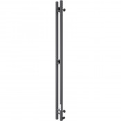 Полотенцесушитель электрический Ника ROBE-2 120/10 черный матовый