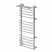 Полотенцесушитель водяной Ника Quadro Л90 (г2) ВП-120/40/46 с полкой с боковым подключением