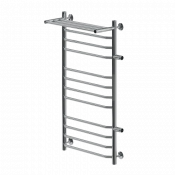 Полотенцесушитель водяной Ника Trapezium ЛТ (г2) ВП-100/60/66 с полкой с боковым подключением