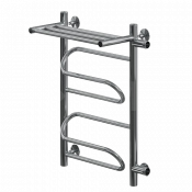 Полотенцесушитель водяной Ника Curve ЛZ ВП 60/40/46 с полкой с боковым подключением