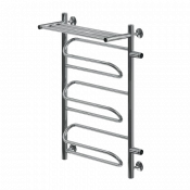 Полотенцесушитель водяной Ника Curve ЛZ ВП 80/60/66 с полкой с боковым подключением