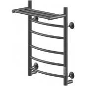 Полотенцесушитель электрический Ника Way I 60/40 U с полкой черный матовый