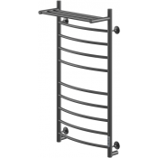 Полотенцесушитель электрический Ника Way I 100/50 U с полкой черный матовый