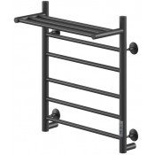 Полотенцесушитель электрический Ника Way II 60/50 U с полкой черный матовый