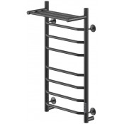 Полотенцесушитель электрический Ника Way III 80/40 U c полкой черный матовый