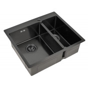 Мойка для кухни Zorg SZR-59-2-51-L GRAFIT графит
