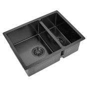 Мойка для кухни Zorg Light ZL R 580-2-440 GRAFIT графит