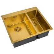 Мойка для кухни Zorg Light ZL R 590-2-510-L BRONZE бронза