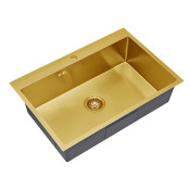 Мойка для кухни Zorg Steel Kitchen SKS 7551 BRONZE бронза