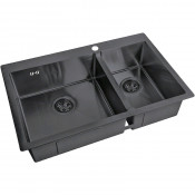 Мойка для кухни Zorg Steel Kitchen SKS 78-2-51-L GRAFIT графит