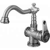Смеситель для раковины Zorg Antic A 413U-SL античное серебро