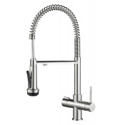 Смеситель для кухни Zorg Steel Hammer SH 2005-1 SATIN сатин