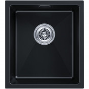 Мойка для кухни Paulmark Lumi UNI LU41-BLM 41x46 черный металлик