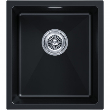 Мойка для кухни Paulmark Lumi UNI LU41-BLM 41x46 черный металлик