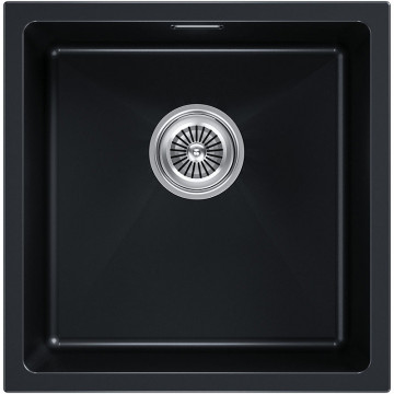 Мойка для кухни Paulmark Lumi UNI LU45-BLM 45.5x46 черный металлик
